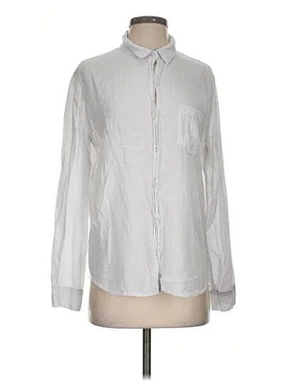 Pre-owned Lacausa Long Sleeve Button Down Shirt In Silver