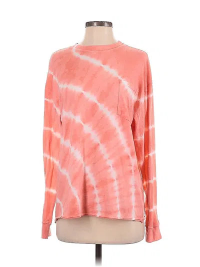 Pre-owned Lacausa Long Sleeve T-shirt In Orange