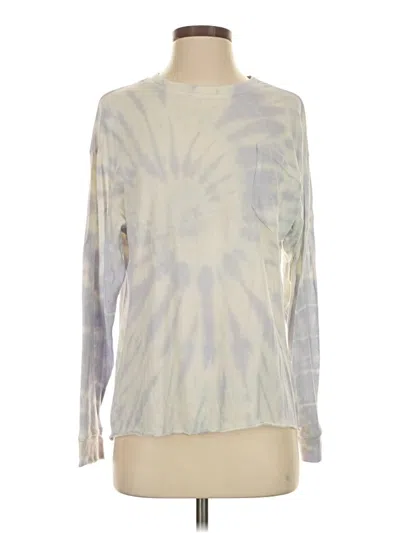 Pre-owned Lacausa Long Sleeve T-shirt In Ivory
