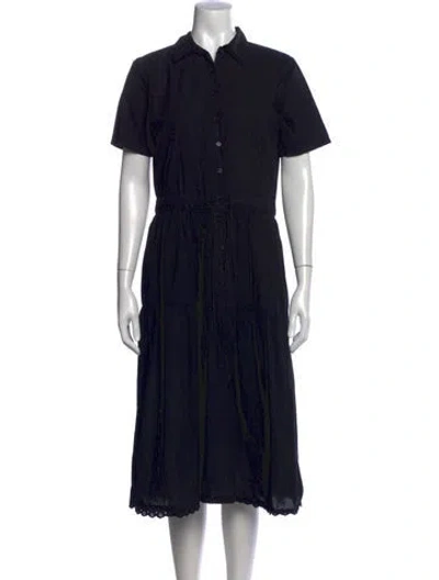 Pre-owned Lacausa Midi Length Dress In Black