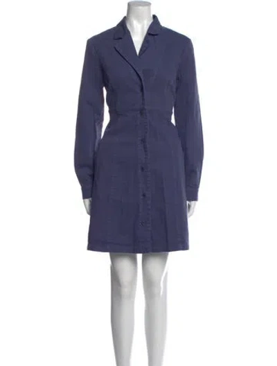 Pre-owned Lacausa Mini Dress In Blue