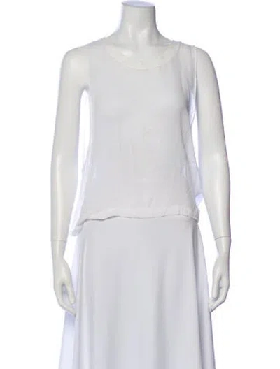 Pre-owned Lacausa Scoop Neck Sweater In Gray