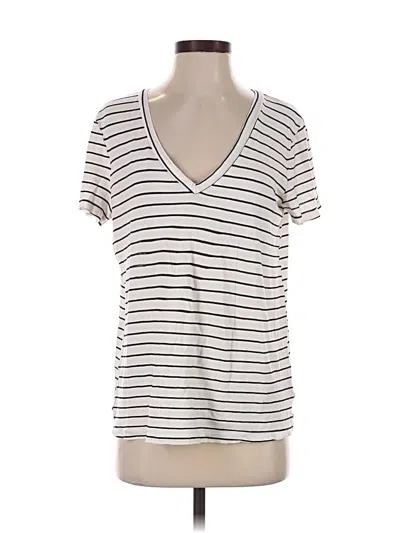 Pre-owned Lacausa Short Sleeve T-shirt In Ivory