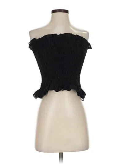 Pre-owned Lacausa Sleeveless Blouse In Black