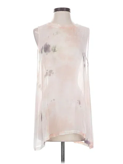 Pre-owned Lacausa Sleeveless Blouse In Ivory