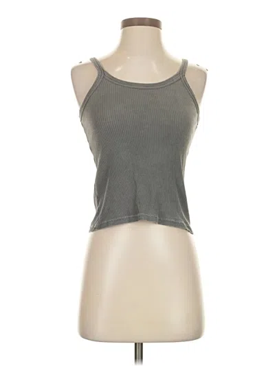Pre-owned Lacausa Sleeveless Top Gray Halter Neckline Tops