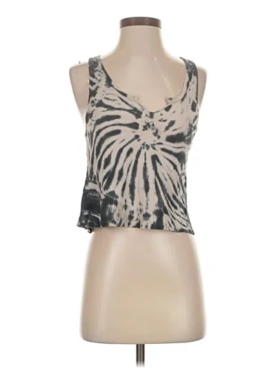 Pre-owned Lacausa Sleeveless Top Gray Sweetheart Neckline Tops