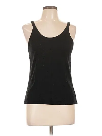 Pre-owned Lacausa Tank Top Black Halter Neckline Tops