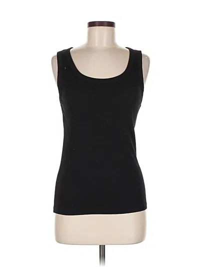 Pre-owned Lacausa Tank Top Black Strapless Neckline Tops