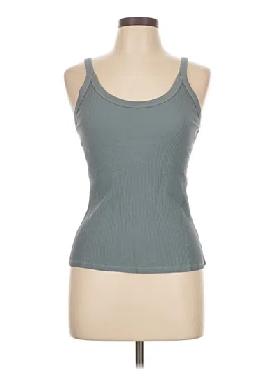 Lacausa Tank Top Gray Strapless Neckline Tops In Green