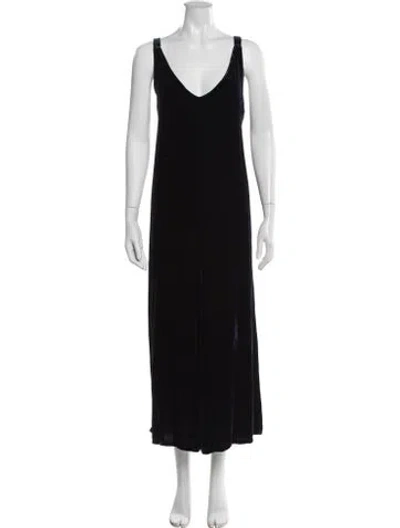 Pre-owned Lacausa V-neck Jumpsuit In Black