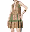 Lace Greek Isles Princess Mini Dress In Pesto