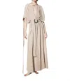 Lace Kaftan Maxi In Sand In Beige