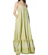 Lace Spaghetti Strap Maxi Dress In Pistachio