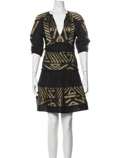 Pre-owned Lace The Label Graphic Print Mini Dress In Multicolor