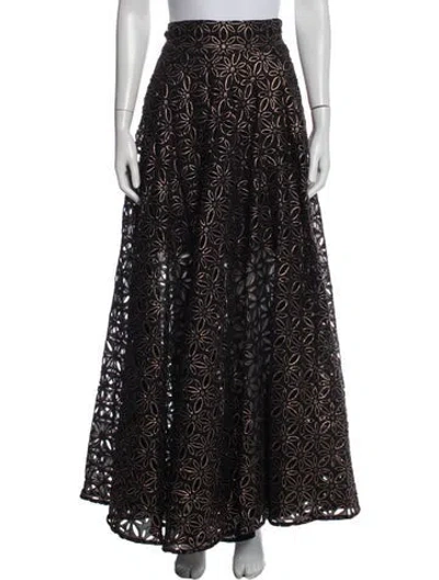 Pre-owned Lace The Label Lace Pattern Long Skirt W/ Tags In Blue