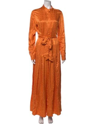 Pre-owned Lace The Label Patterned Jumpsuit In Orange