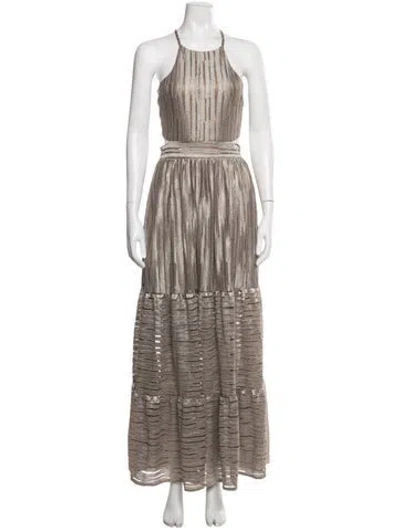 Pre-owned Lace The Label Striped Long Dress In Multi