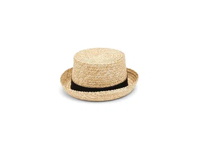 Lack Of Color Ahoy Boater Traditional Hats Natural: Md (57cm) In Multi