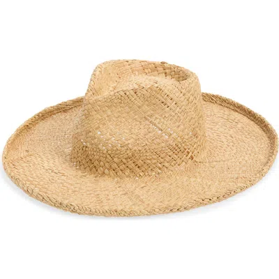 Lack Of Color Breeze Straw Fedora In Brown