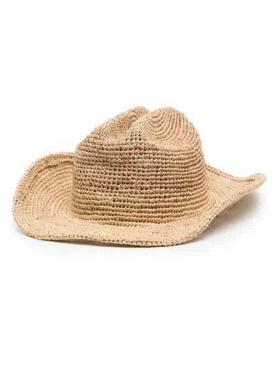 Lack Of Color Raffia Cowboy Hat In Neutral