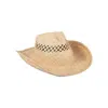 Lack Of Color Women's The Desert Raffia Cowboy Hat In White