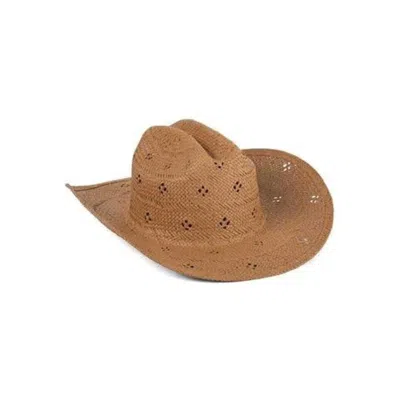 Lack Of Color Desert Rose Unisex Tan Straw Wide Brim Bowboy Hat Buu767 In Brown