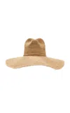 Lack Of Color Drift Wide-brimmed Raffia Fedora In Neutral