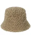 Lack Of Color Fluffy Bucket Hat In Neutral