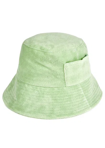 Lack Of Color Green Terry Bucket Hat