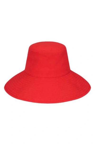 Lack Of Color Holiday Cotton Canvas Bucket Hat In Red