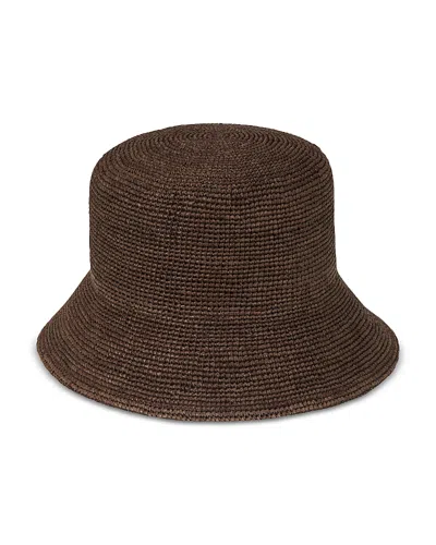 Lack Of Color Inca Raffia Bucket Hat In Brown