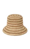 Lack Of Color Inca Raffia Bucket Hat In Brown