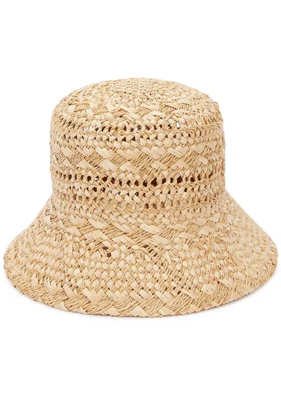 Lack Of Color Inca Special Sand Straw Bucket Hat In Natural