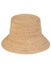 Lack Of Color Neutral The Inca Raffia Bucket Hat In Neutrals
