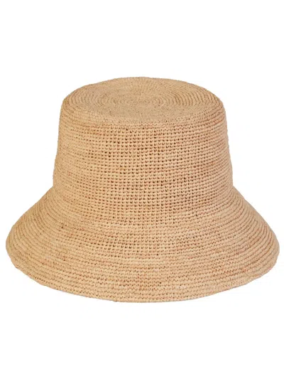 Lack Of Color Neutral The Inca Raffia Bucket Hat In Neutrals
