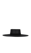 Lack Of Color Mira Wide Boater Hat In Black