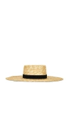 Lack Of Color Mira Wide Boater Hat In Neutral