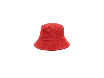 Lack Of Color Palm Bucket Traditional Hats Flame: Sm/md In Red