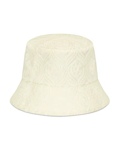 Lack Of Color Palm Terry Cloth Bucket Hat In Gray