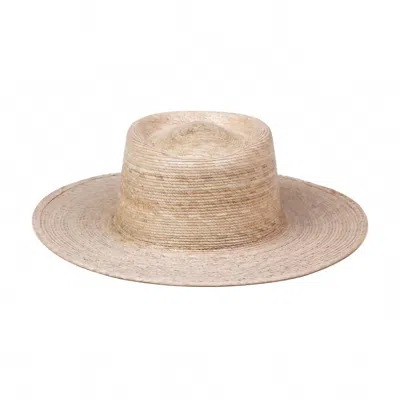 Lack Of Color Palma Boater Hat In Straw Natural In Multi