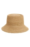 Lack Of Color Raffia Bucket Hat