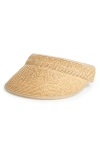 Lack Of Color Raffia Visor