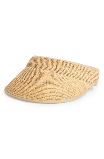 Lack Of Color Raffia Visor