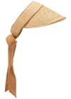 Lack Of Color Raffia Visor In Natural