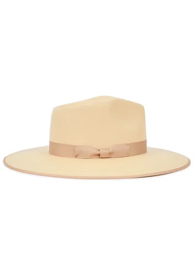Lack Of Color Rancher Wool Felt Fedora In Neutral