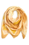Lack Of Color Retro Floral Square Scarf