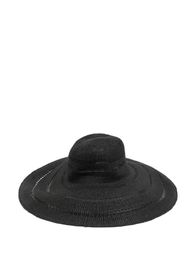 Lack Of Color Riviera Ultrawide Hat In Black