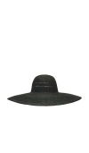 Lack Of Color Riviera Ultrawide Hat In Noir