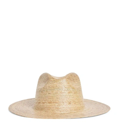 Lack Of Color Straw Palma Boater Hat In Neutral